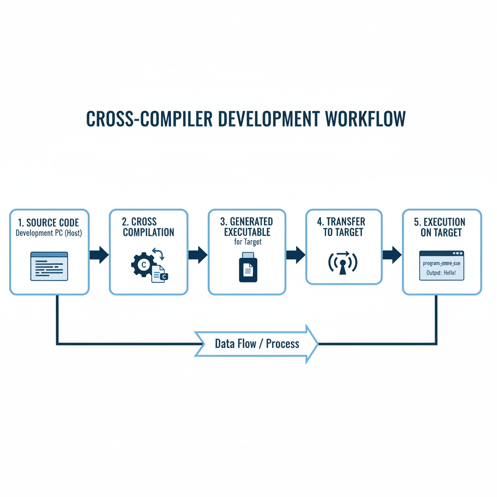 【図解】クロスコンパイラ開発のワークフロー